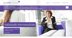 Desktop Screenshot of profile-media.de