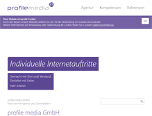 Tablet Screenshot of profile-media.de